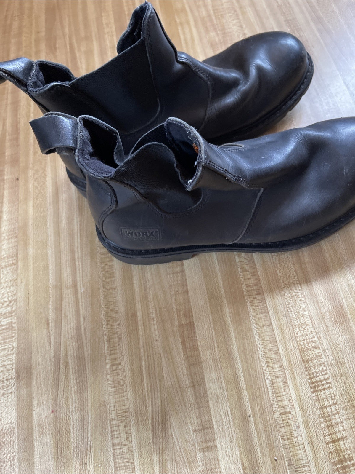Red Wing Worx Slip On Work Boots 12 Wide Steel Toe