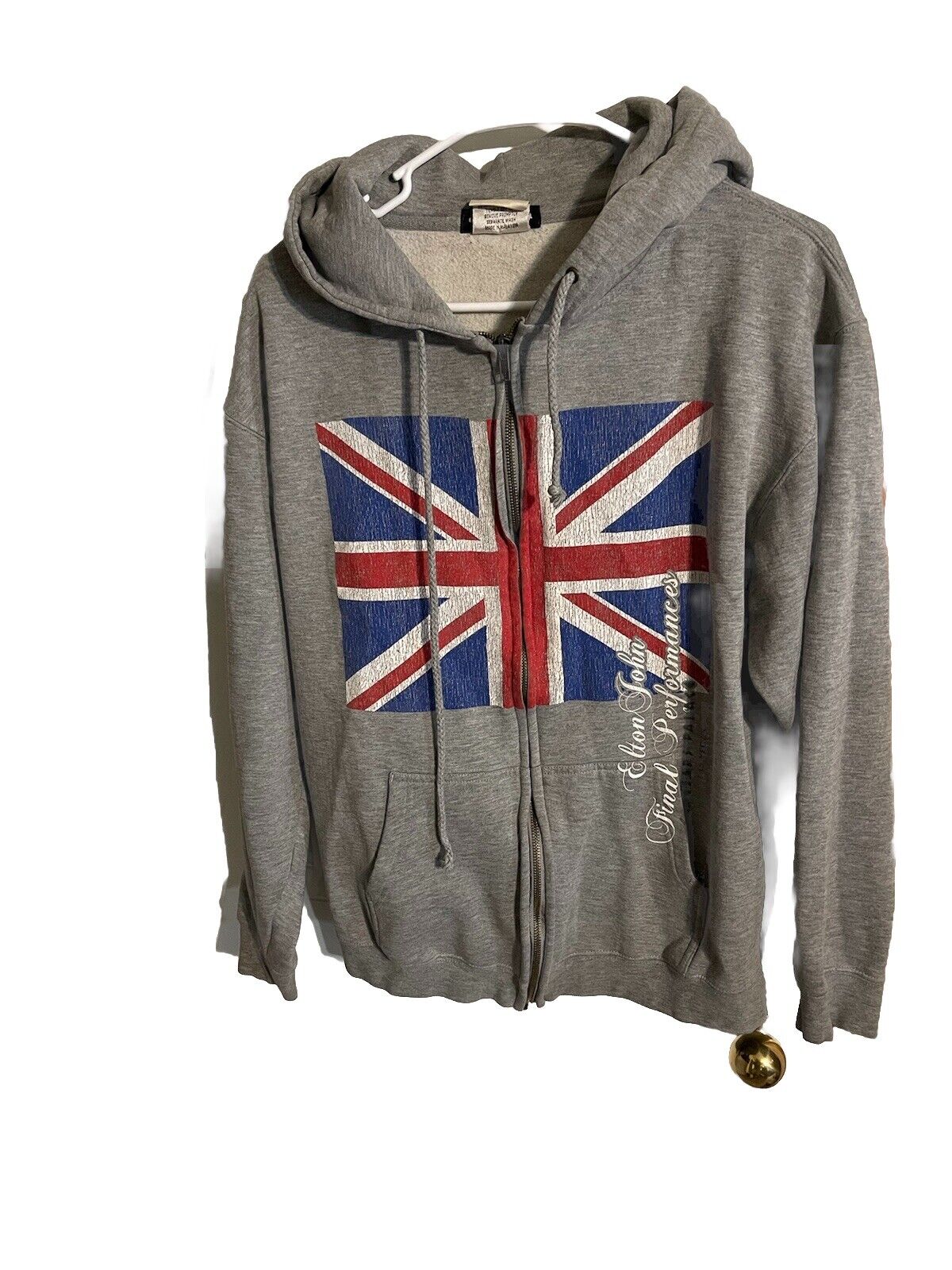Elton John Full Zip Hoodie Medium 