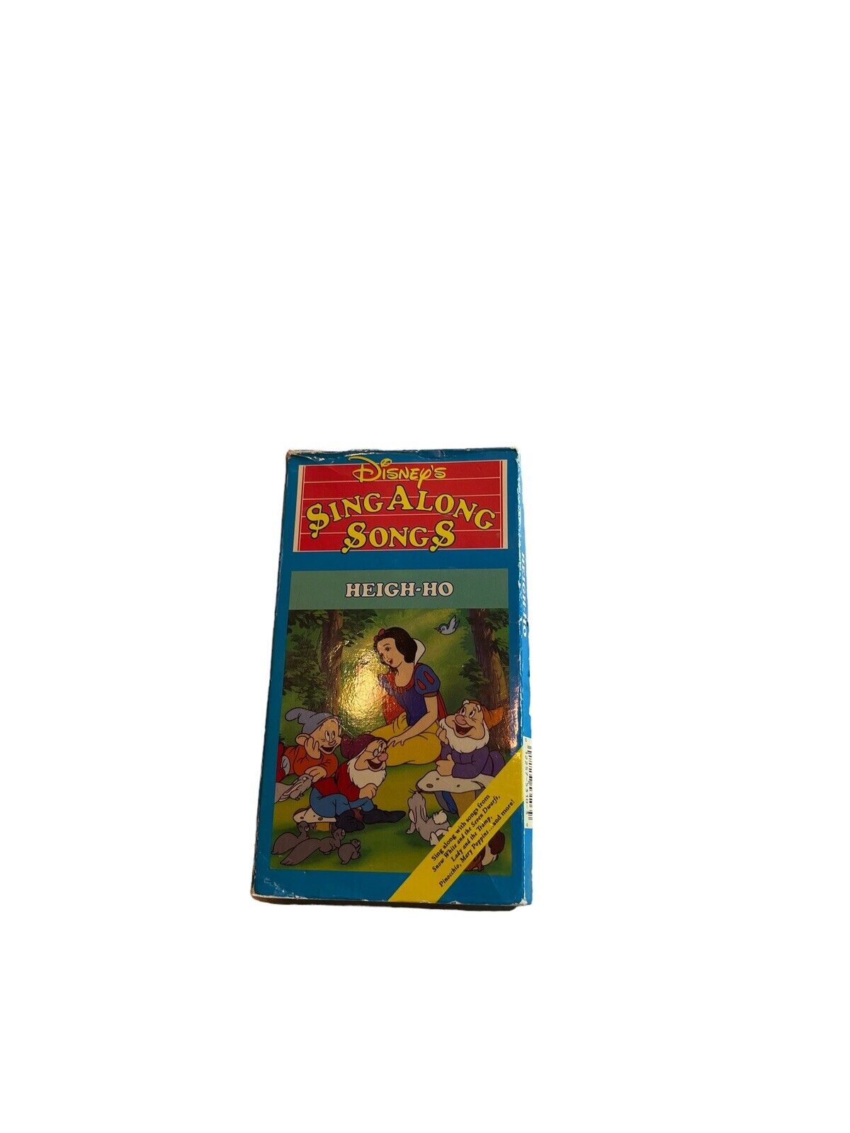 Disney Sing Along Songs Snow White: Heigh-Ho VHS, 1994 Vol. 1 Vintage New Rare