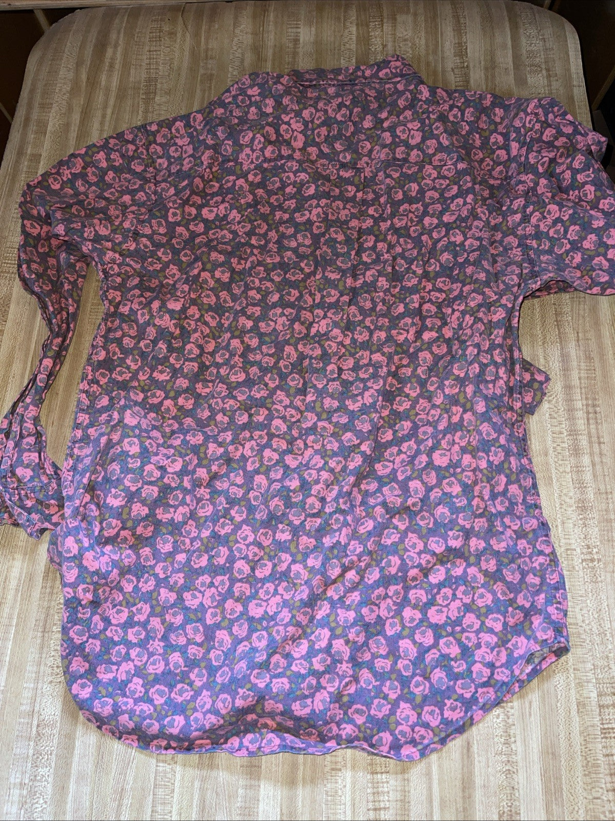 Vintage Permit Permit Button Up Large 