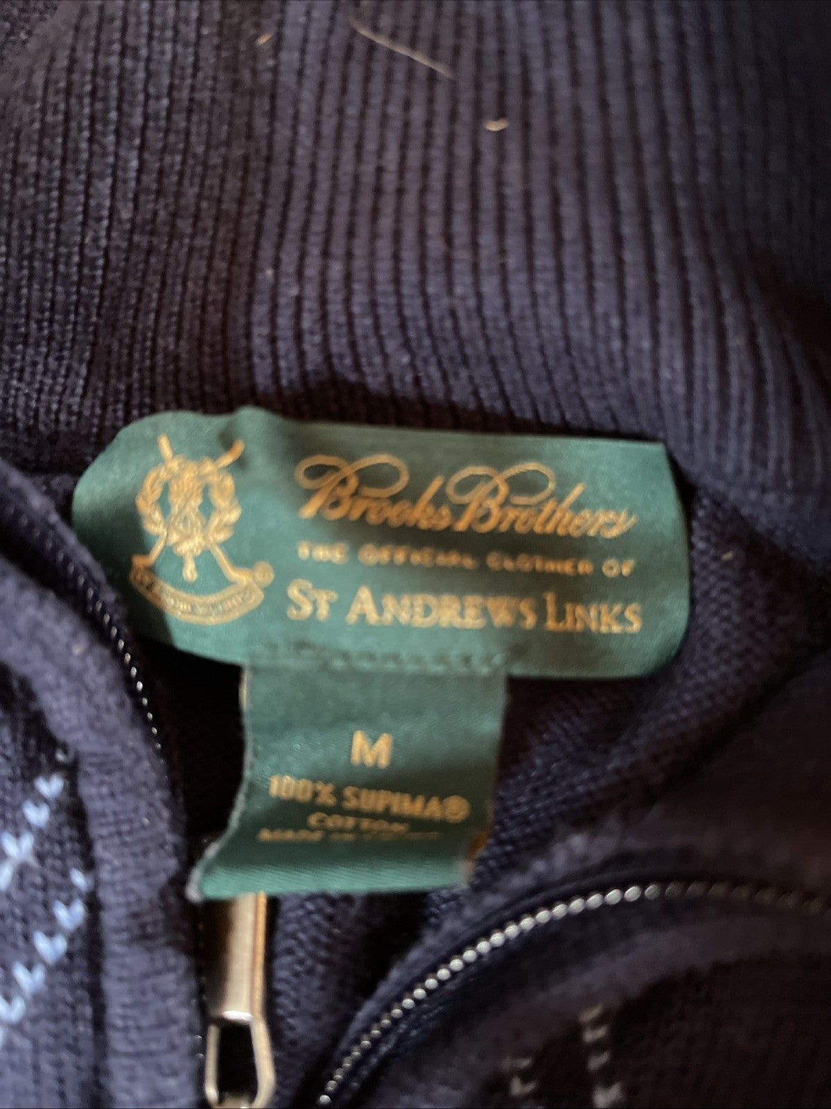 Brooks Brothers ST Andrews Links Full Zip Medium 