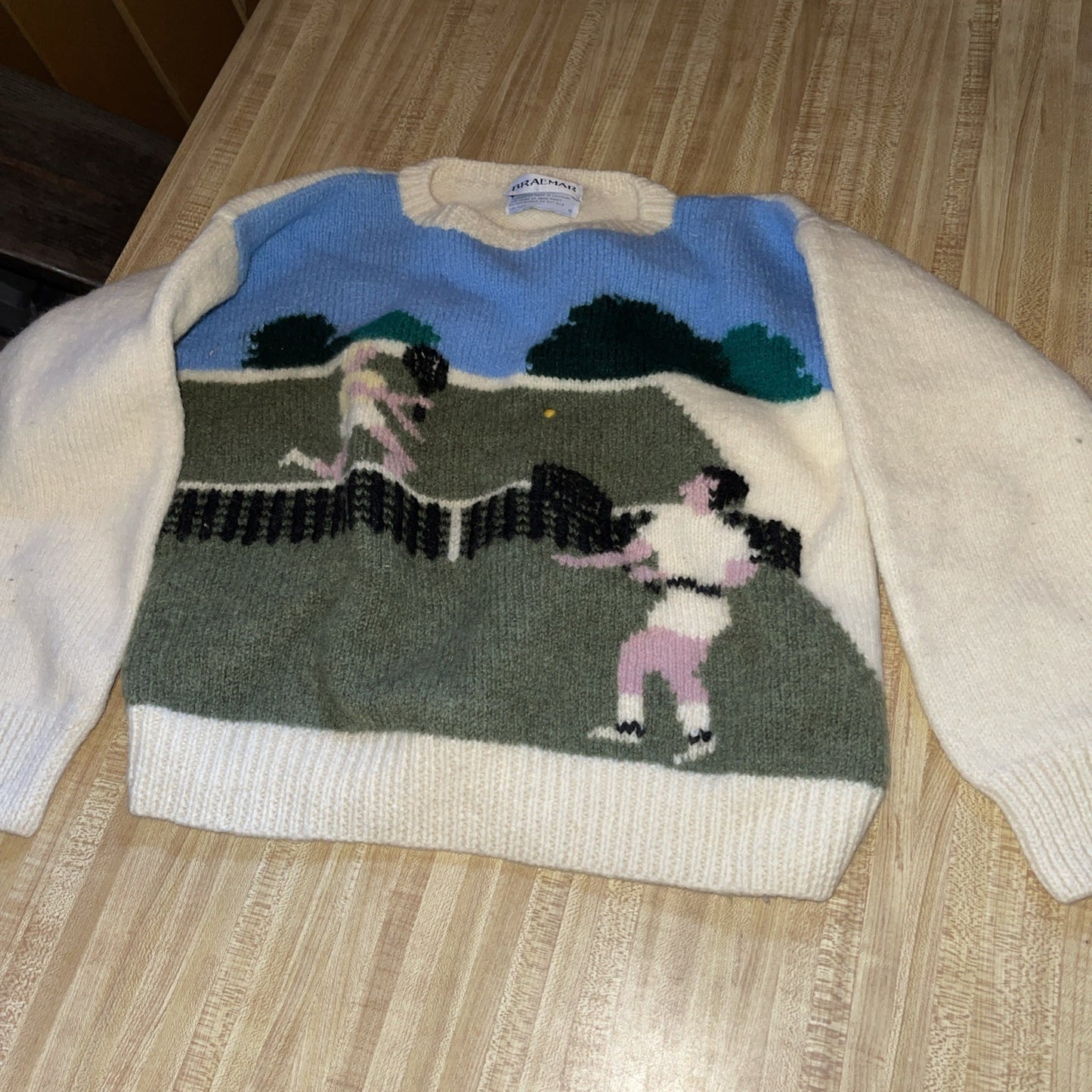 Vintage Braemar Tennis Players Sweater Small 