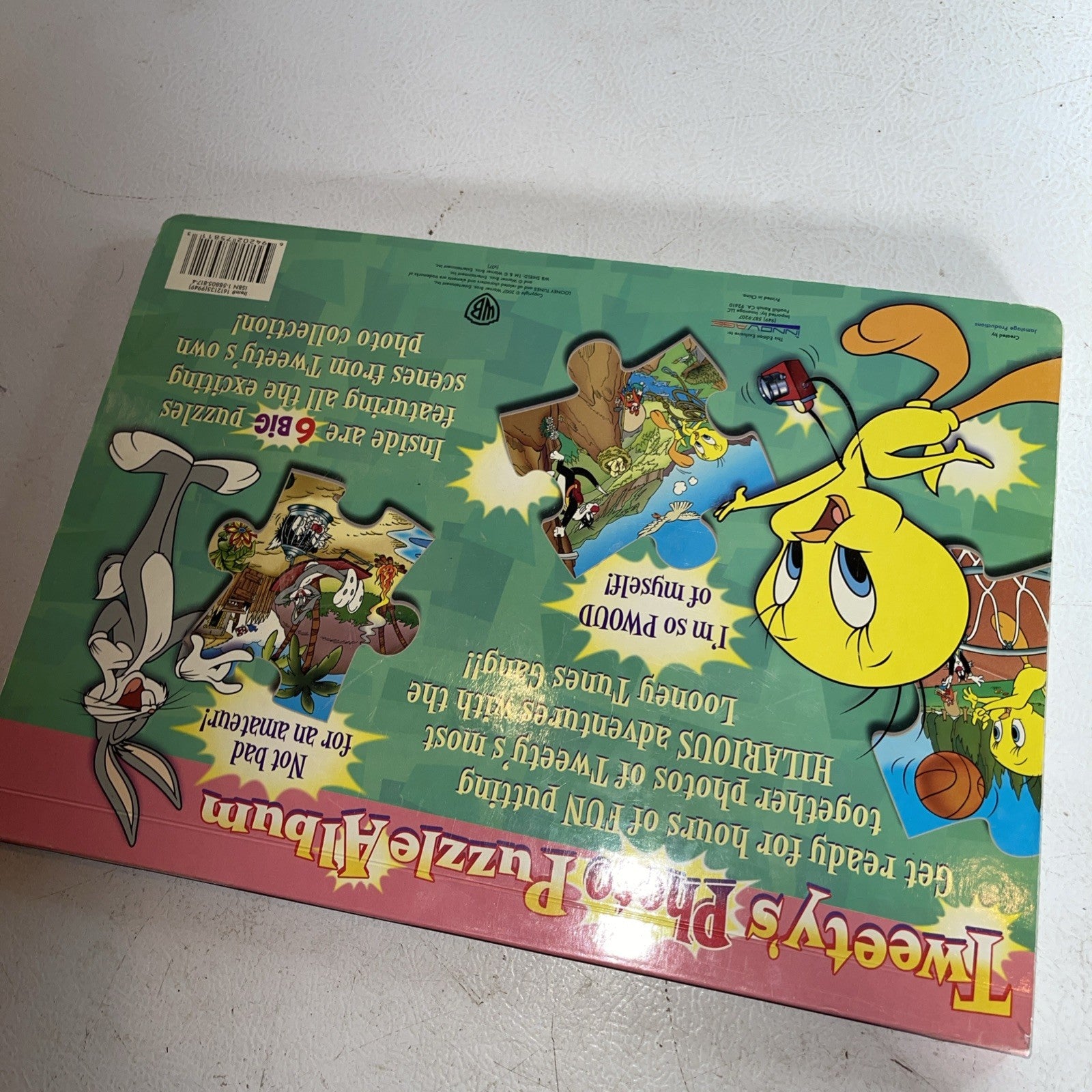Tweety Bird Puzzle Album Book 6 Complete 20 Piece Puzzles Looney Tunes 2007