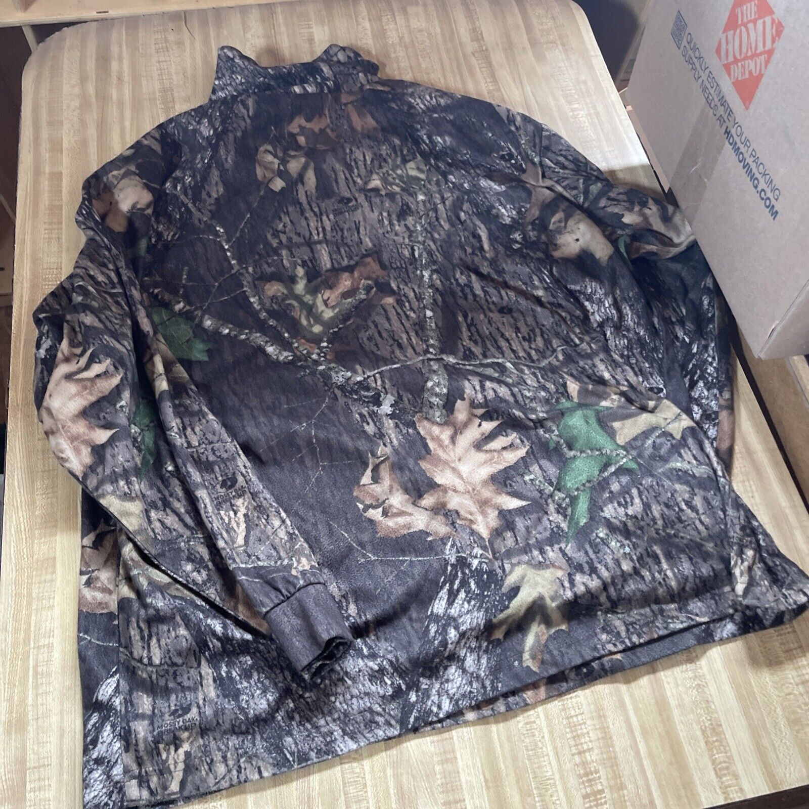 Cabelas Woodland Camo Turtleneck 2XL 