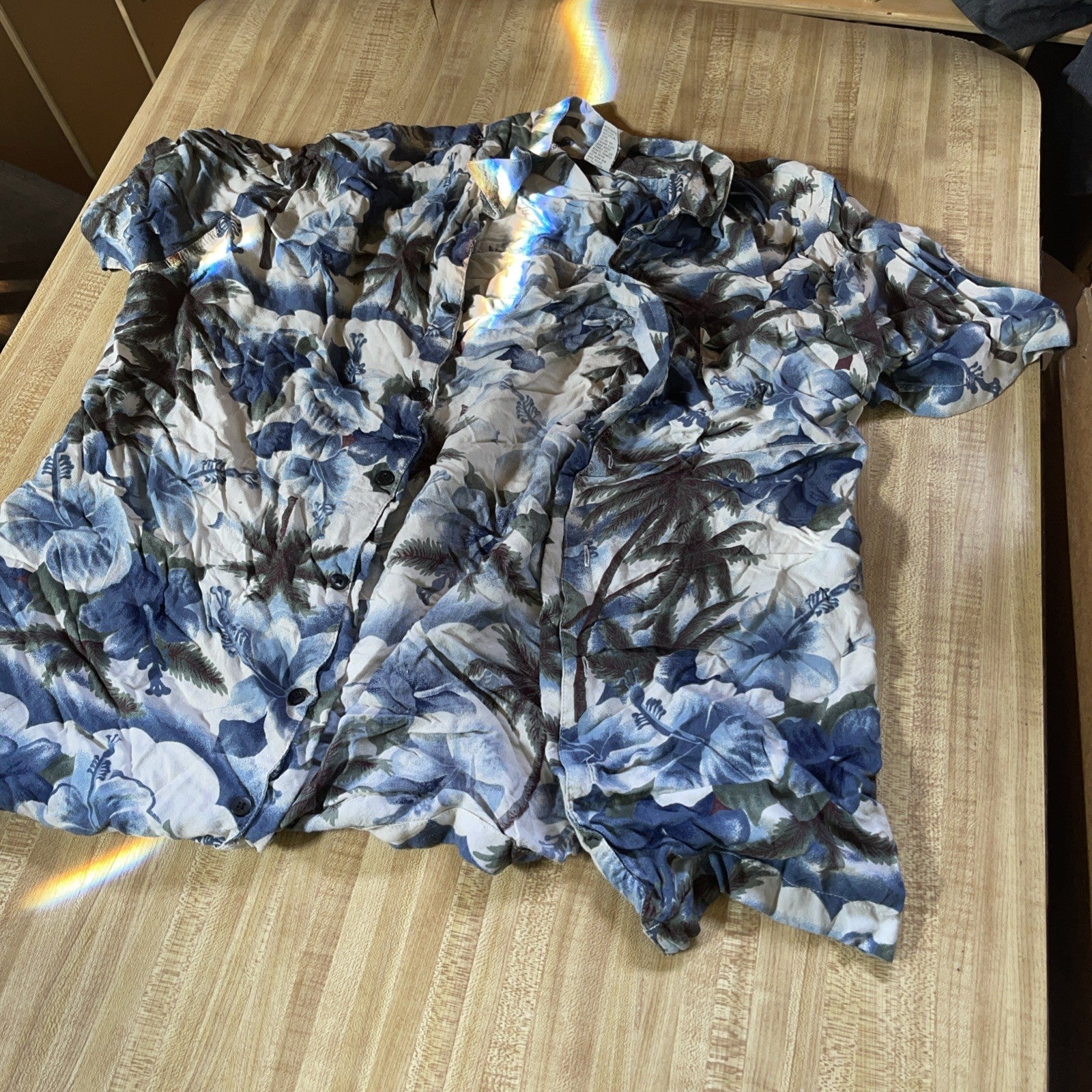 Bugle Boy Rayon Hawaiian Shirt Medium 