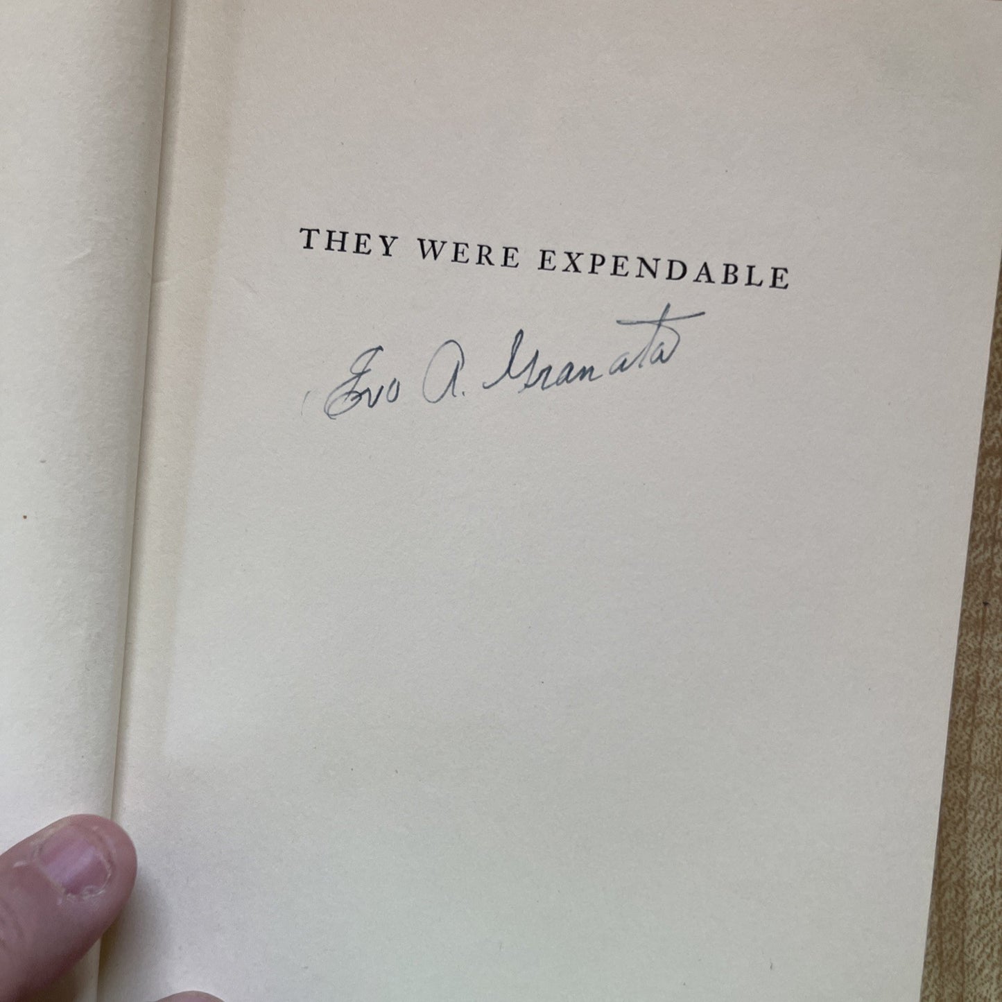 They Were Expendable Hardcover