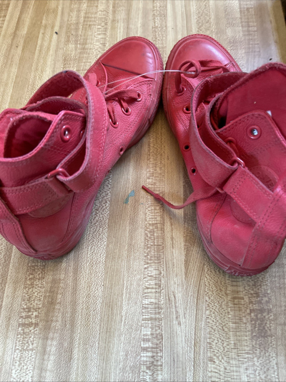 Converse All Star Leather Red Size 6.5