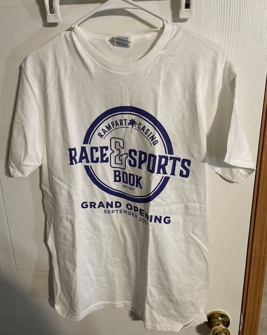 Rampart Casino Race & Sports Book Grand Opening T Shirt Medium 