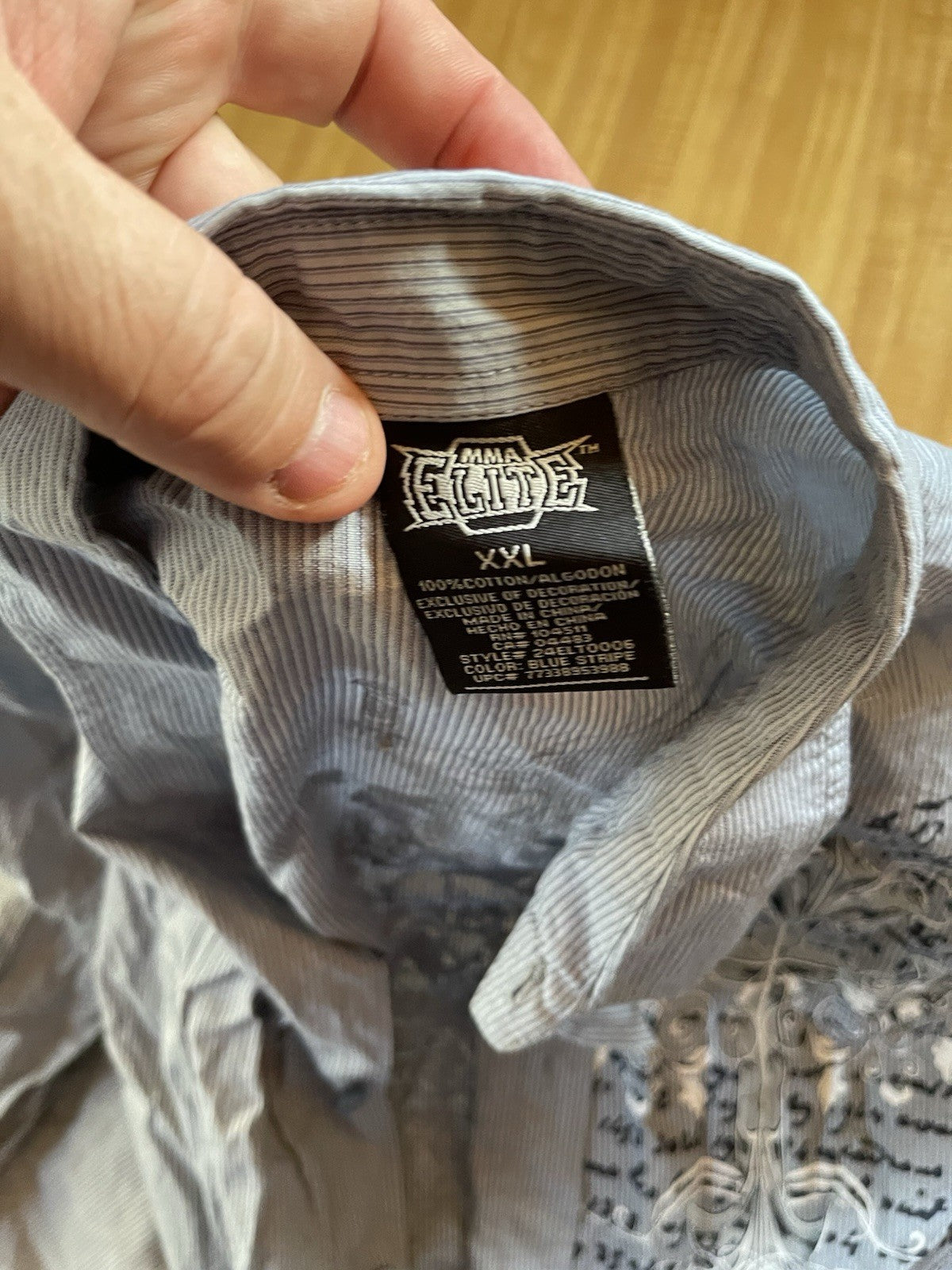 MMA Elite Button Up XXL 