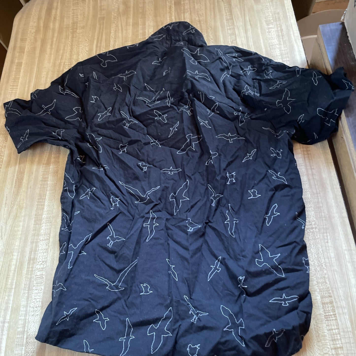 volcom button up shirt large