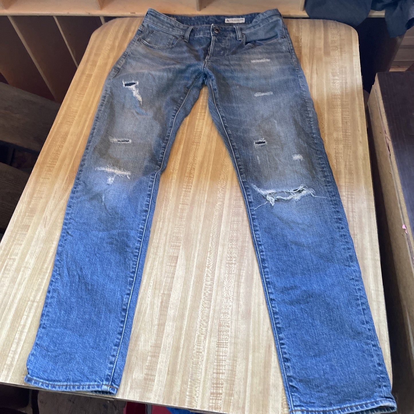 G Star Raw 3301 Slim Restored Denim Jeans 30/32