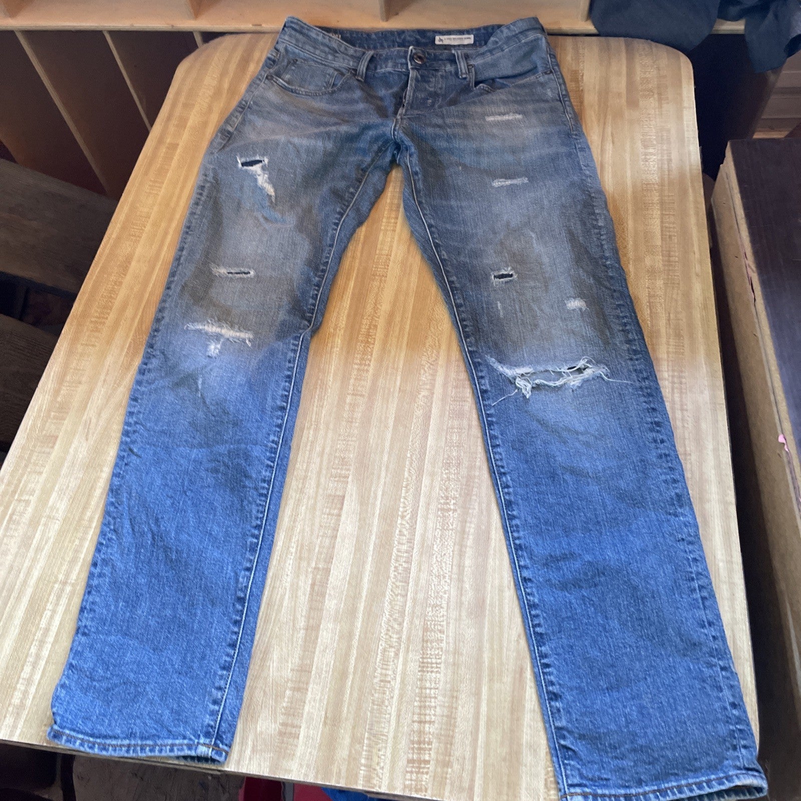 G Star Raw 3301 Slim Restored Denim Jeans 30/32