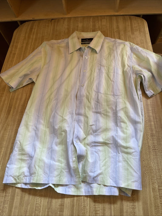 Emilio Valentino Combed Cotton Shirt Large 