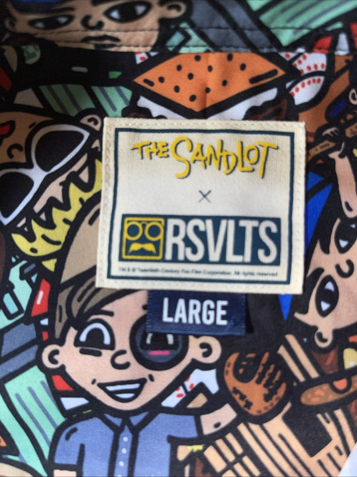 The Sandlot X RSVLTS Button Up AOP Large 