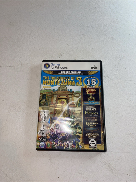 The Treasures of Montezuma 3 DELUXE Edition (PC Game, 2012) 15 Game Bonus