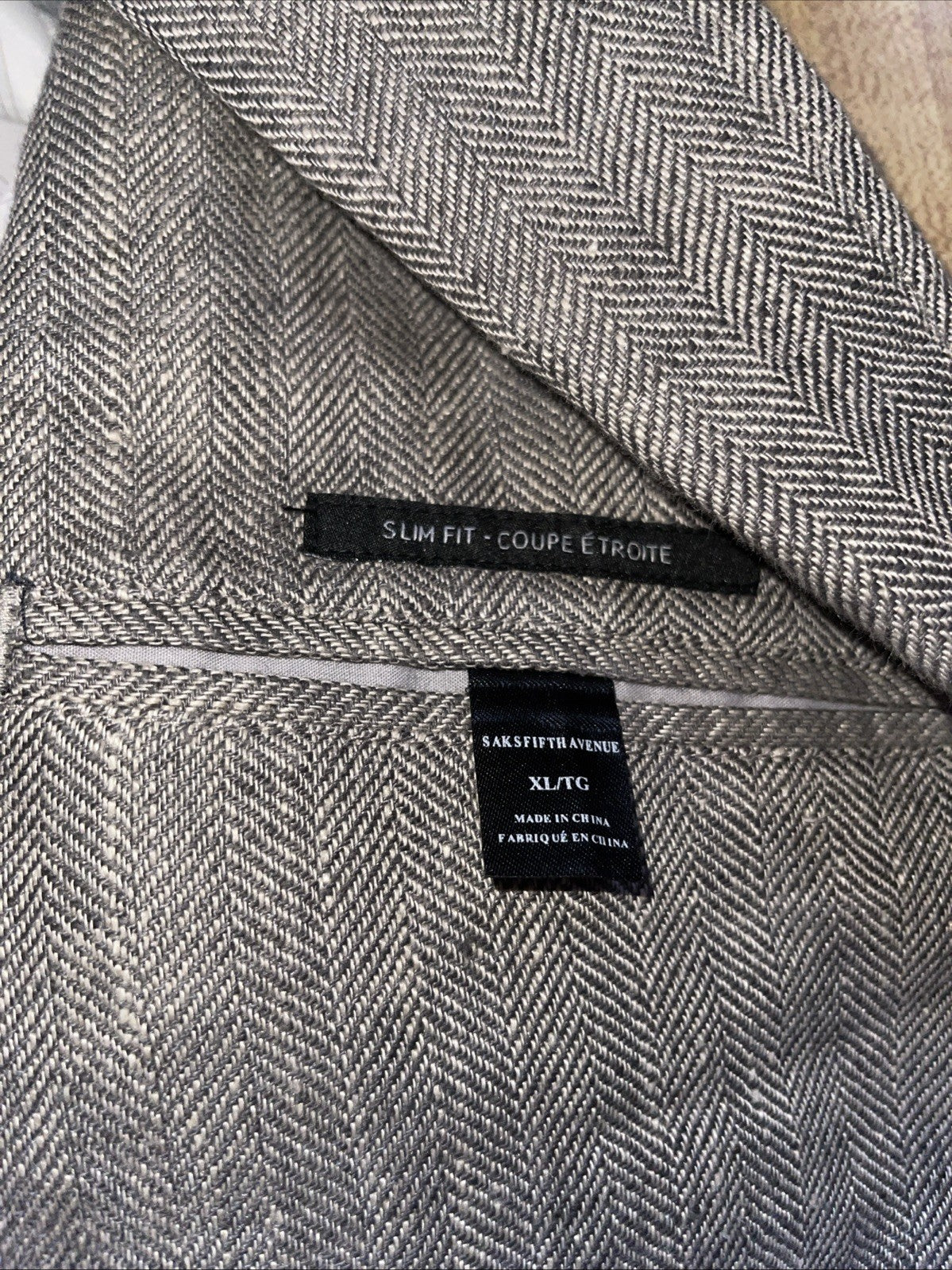 Saks Fifth Avenue Linen Blazer XL NWT Unstructured