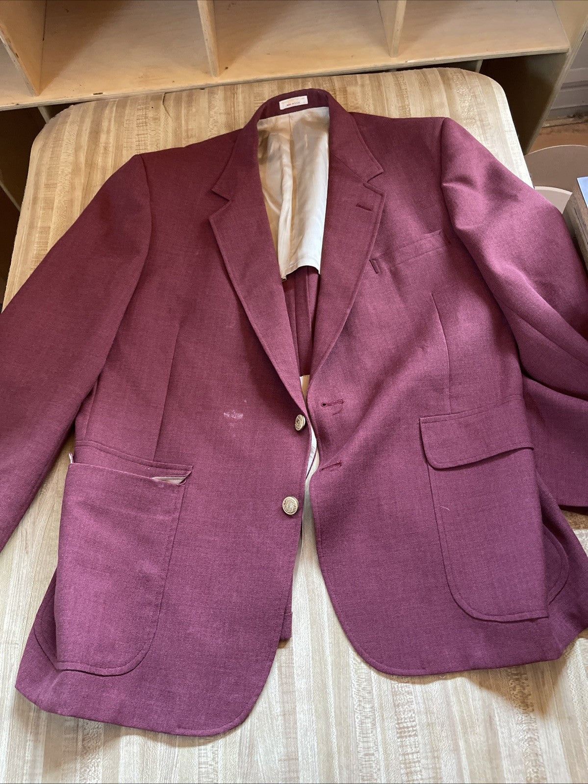 Vintage Di Benedetto Blazer Made In USA Has Stains