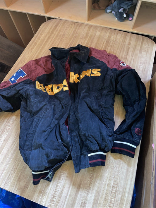 Washington Redskins Suede Varsity Jacket Large