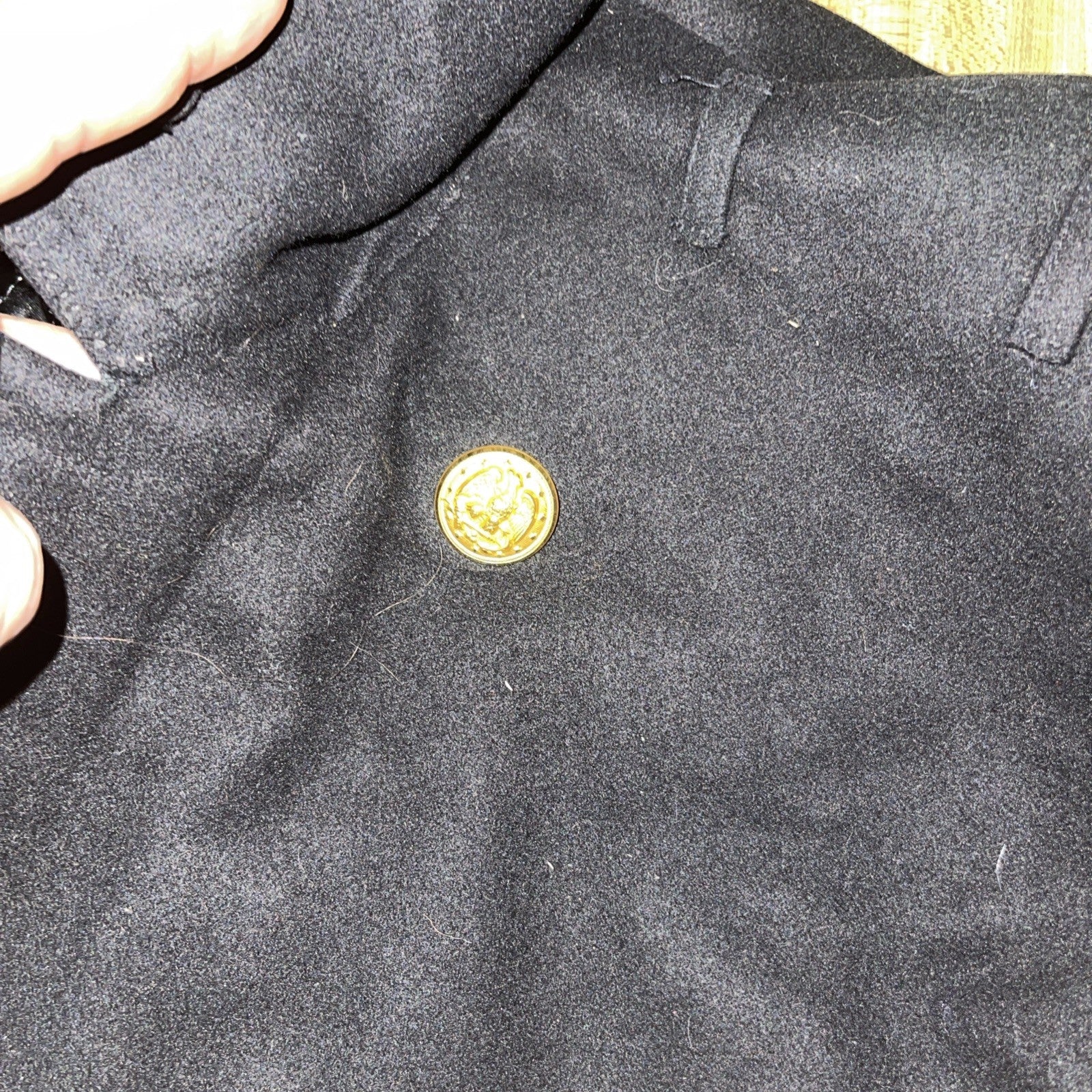 vintage military wool trench coat 39L