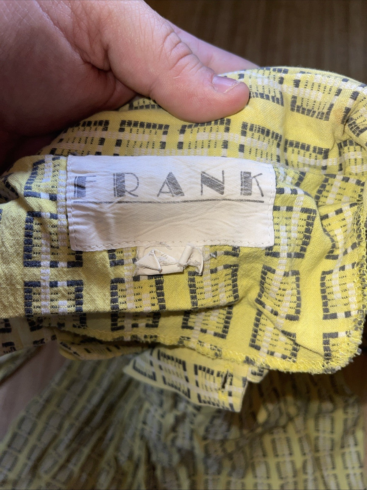 Vintage Frank Button Up Large 