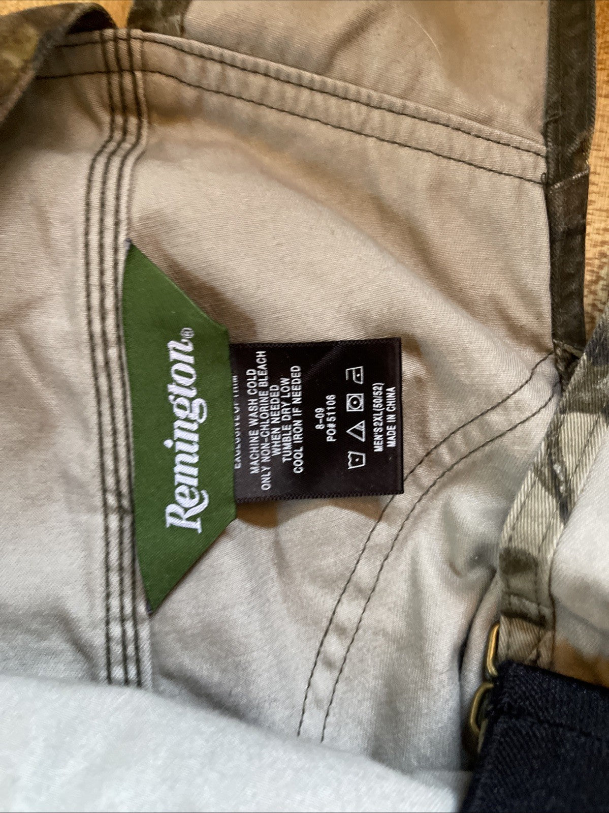 Remington Bib Overalls Camo Woodland Hunting 