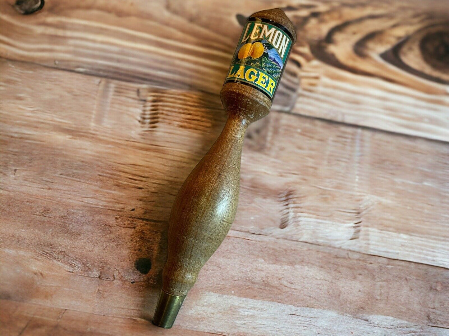 Saxer Lemon Lager Beer Tap Handle 