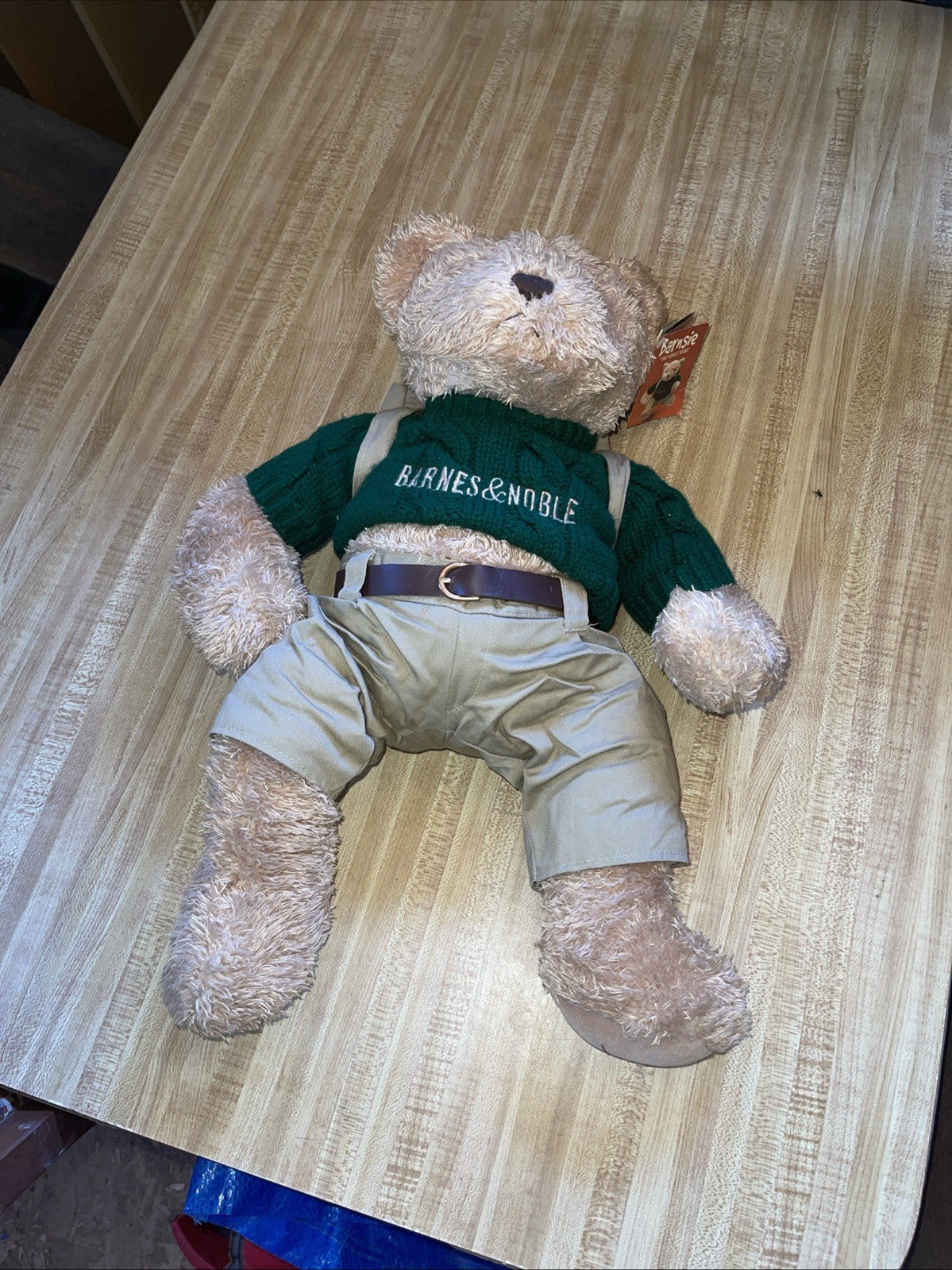 Barnes & Noble "Barnsie"Teddy Bear Backpack Plush 21” Stuffed 2003 Herrington