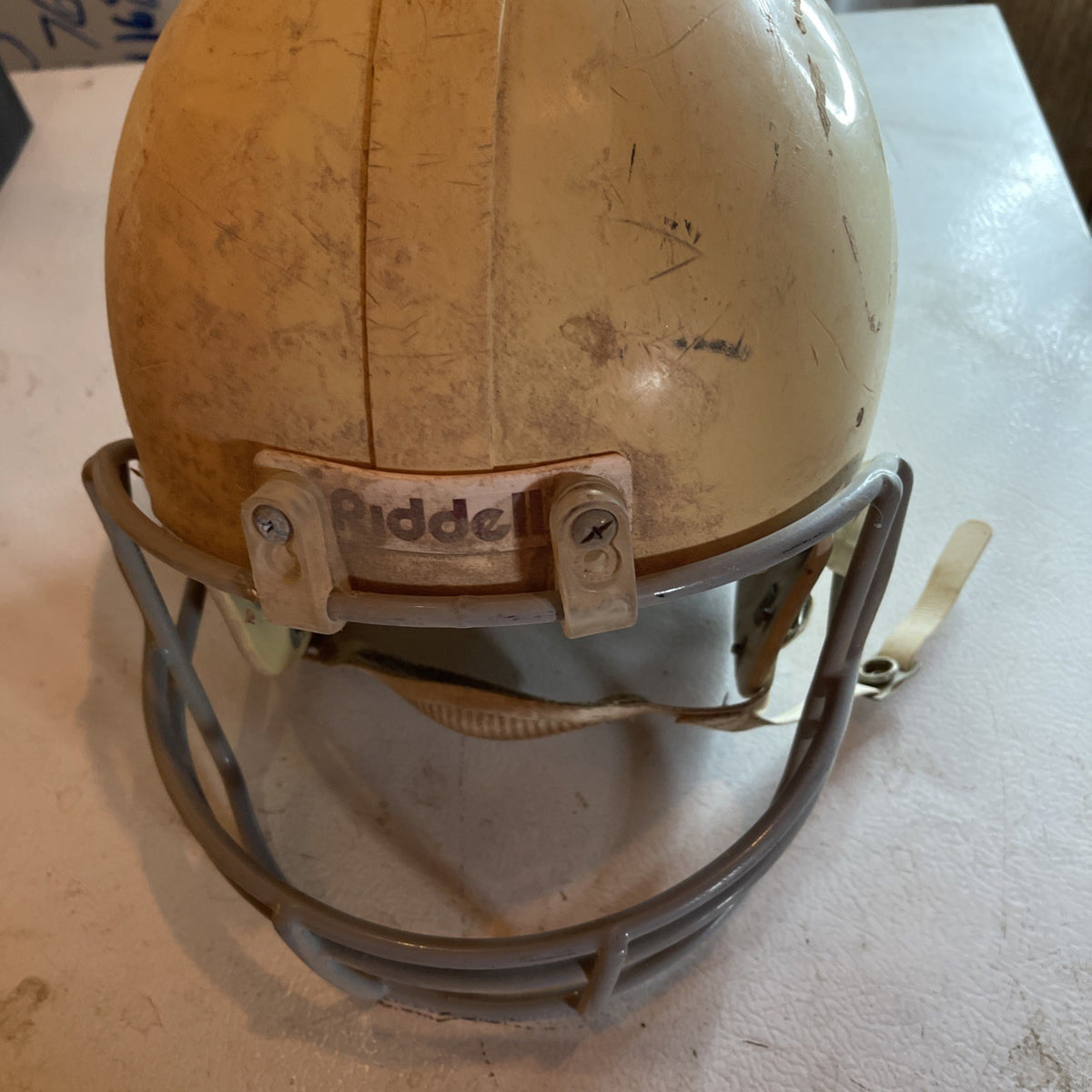 Vintage Game Used Riddell Football Helmet 