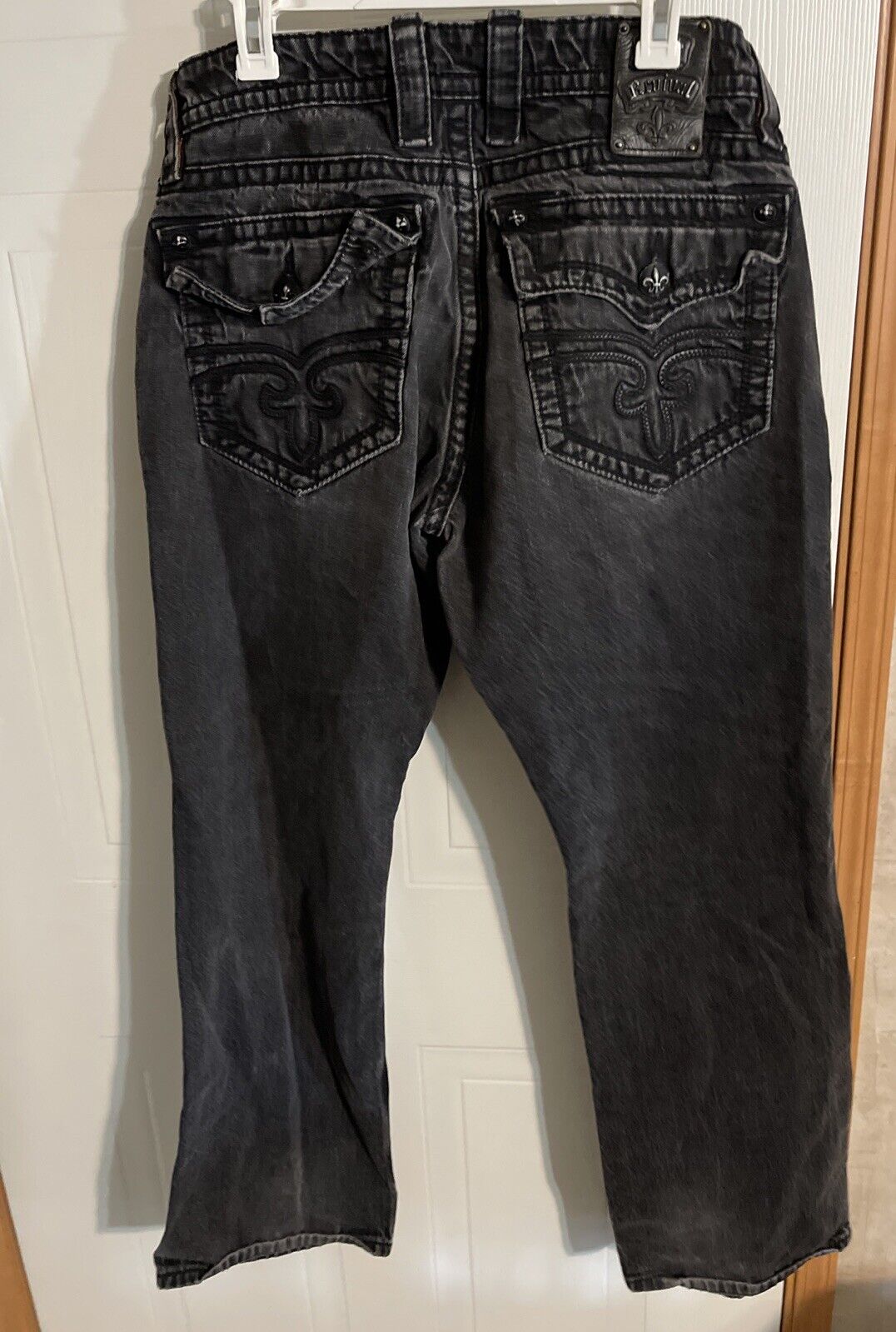Rock Revival Steven Straight Jeans 36x32 Flap Pocket