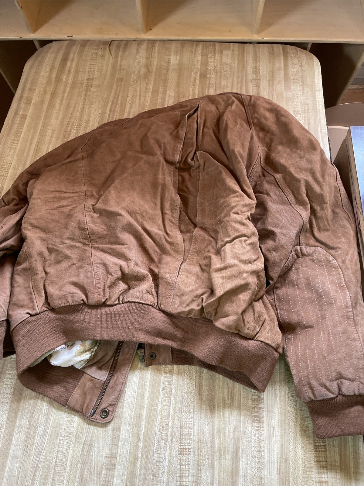 Vintage Marlboro Suede Bomber Jacket Large 