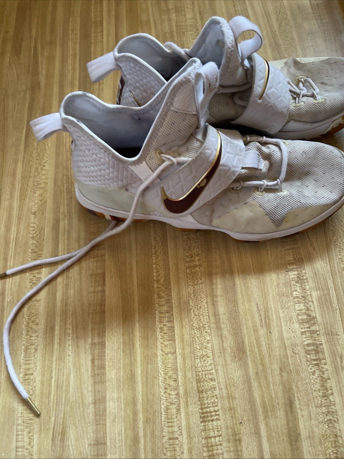 Size 12 - Nike LeBron 14 White Wine