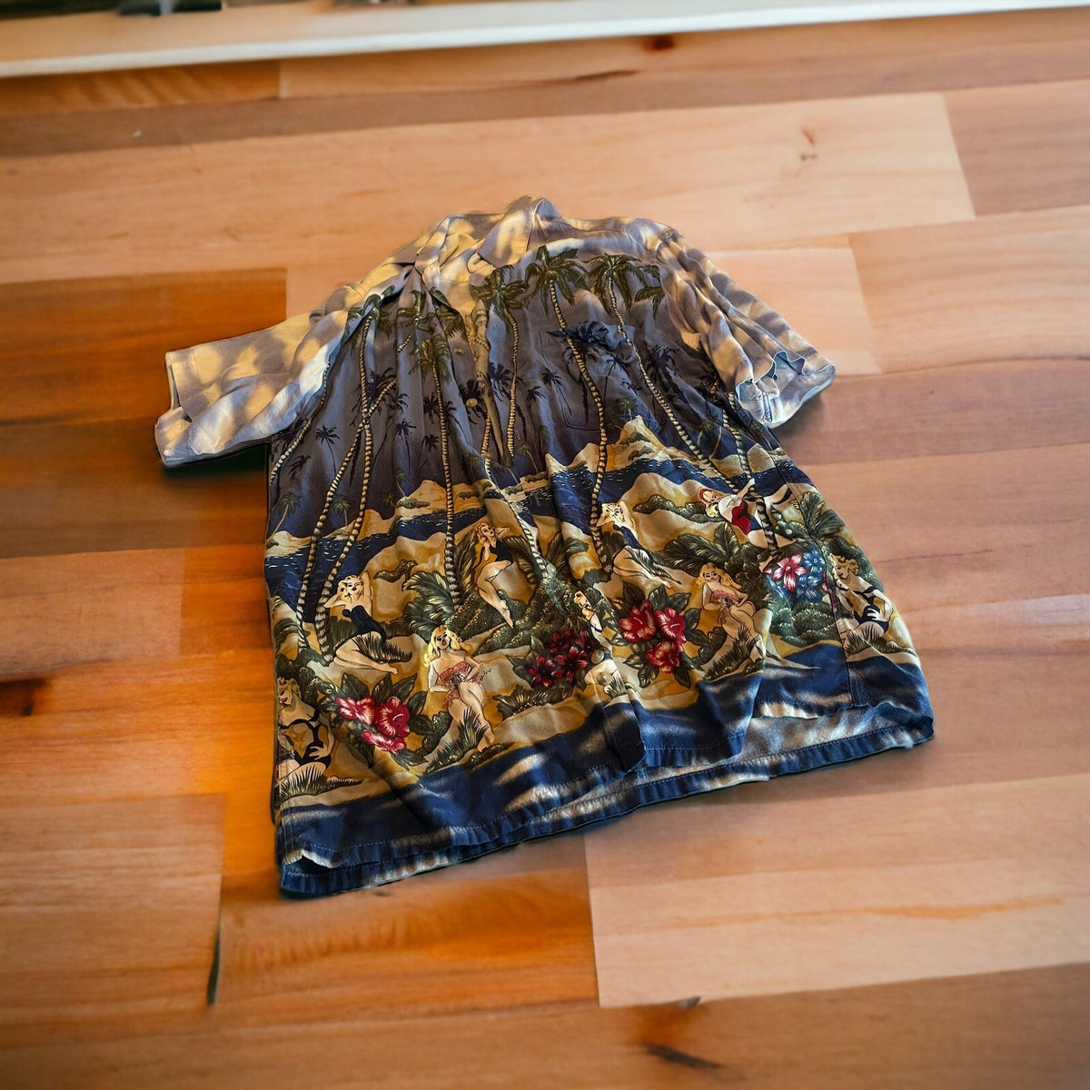 Pierre Cardin Rayon Hawaiian Shirt Medium