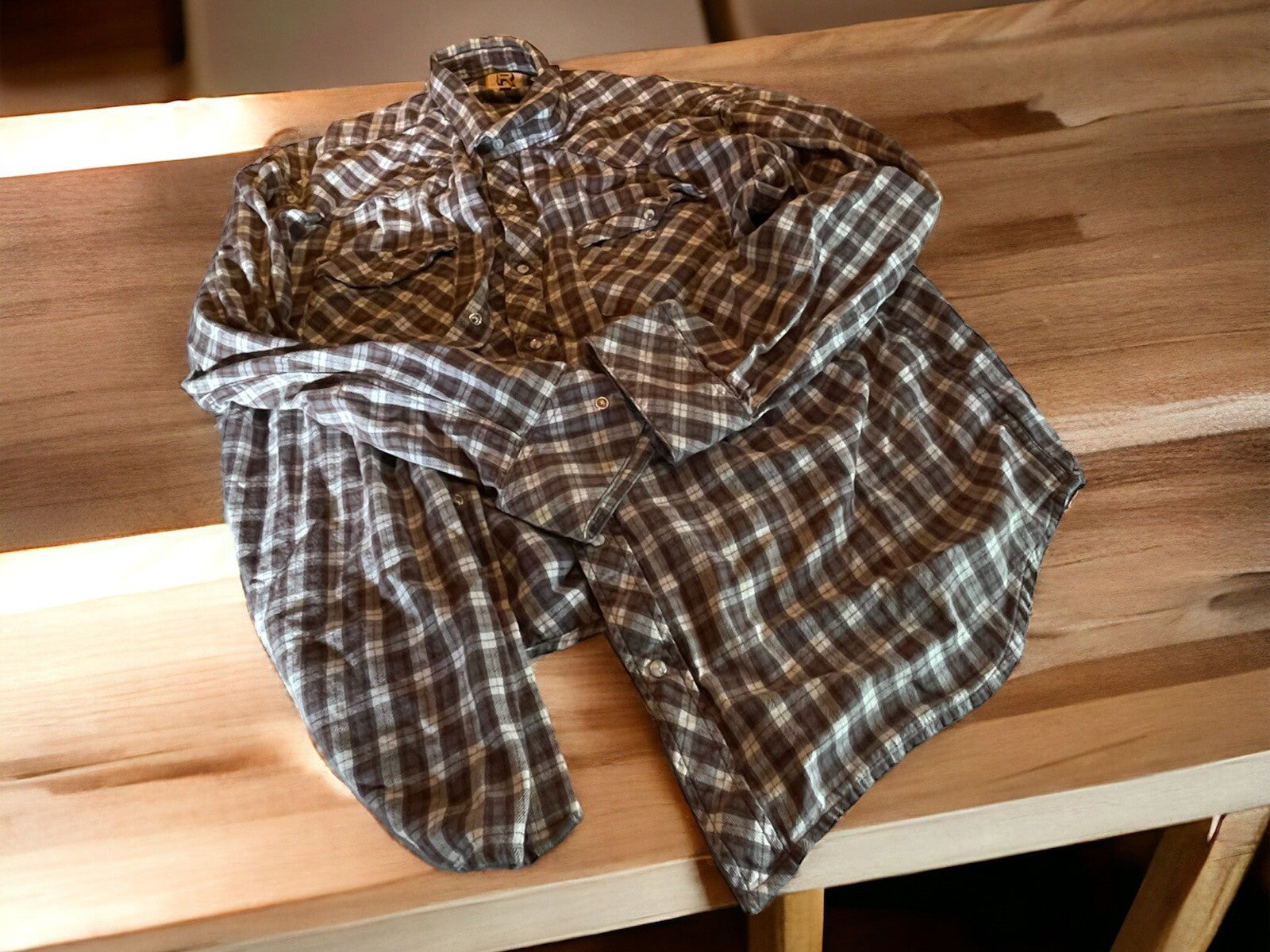 Resistol Double R Pearl Snap Flannel XXL