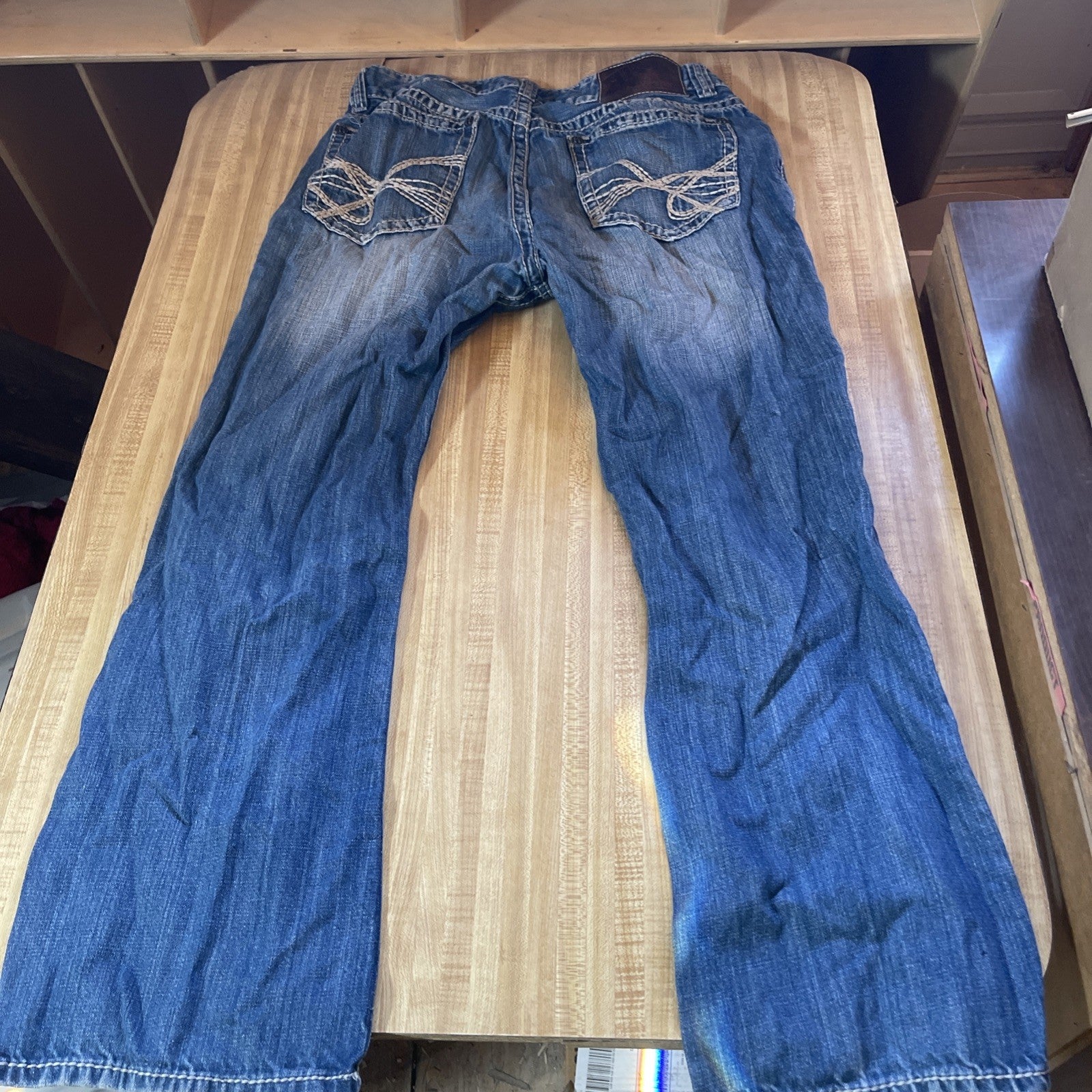 Rock And Roll Cowboy Double Barrel Relaxed Bootcut 36/30 But Tag Says 36/32