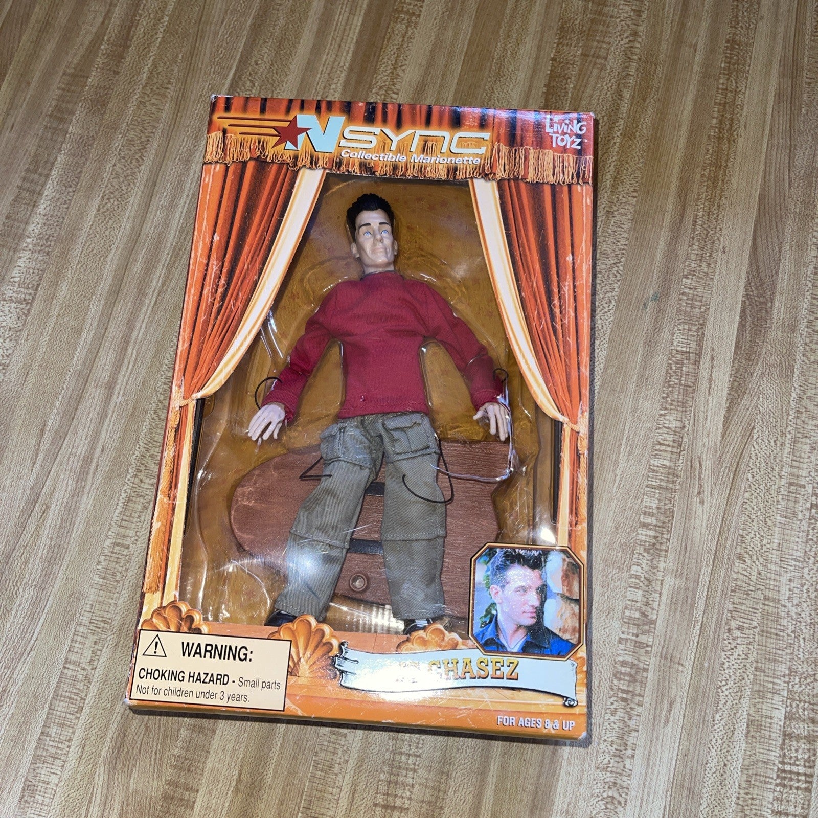 NSYNC JC Chasez Doll Collectible Marionette Action Figure 2000 Box Is Damaged