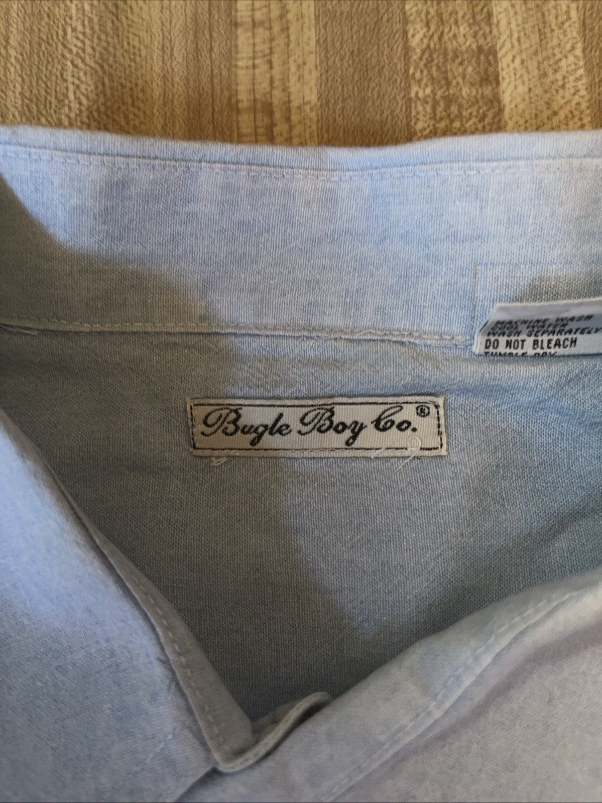 Vintage Bugle Boy Co Button Up Large 