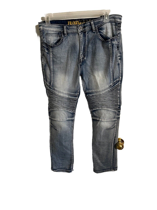 Franky Max Acidwash Double Knee Jeans 36x30