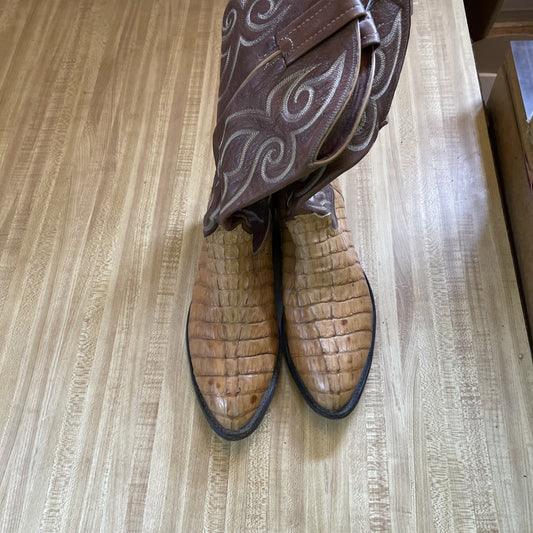 Tony Lama Crocodile Gator Boots 8.5 D