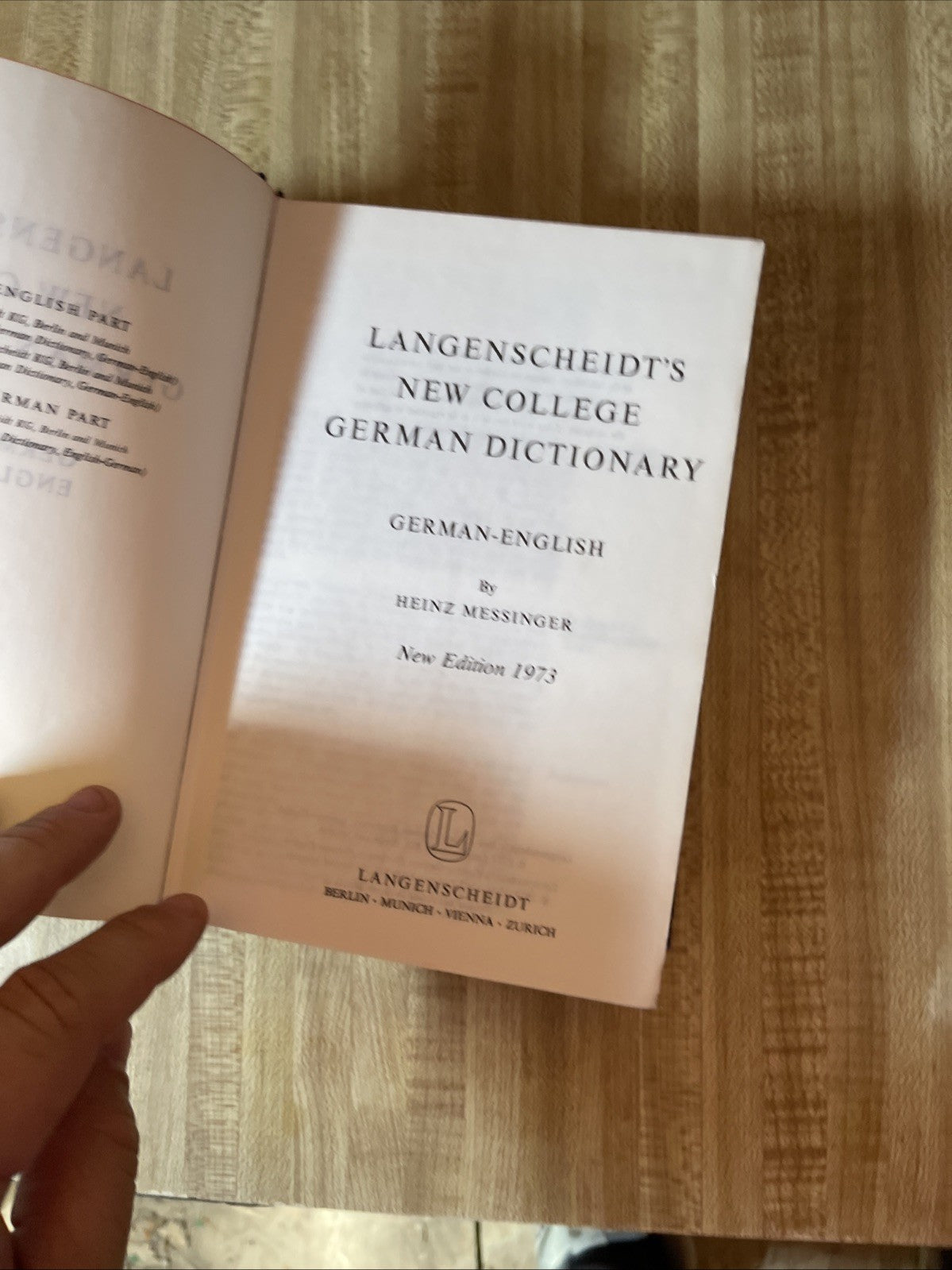 Langenscheidt’s New College German Dictionary 