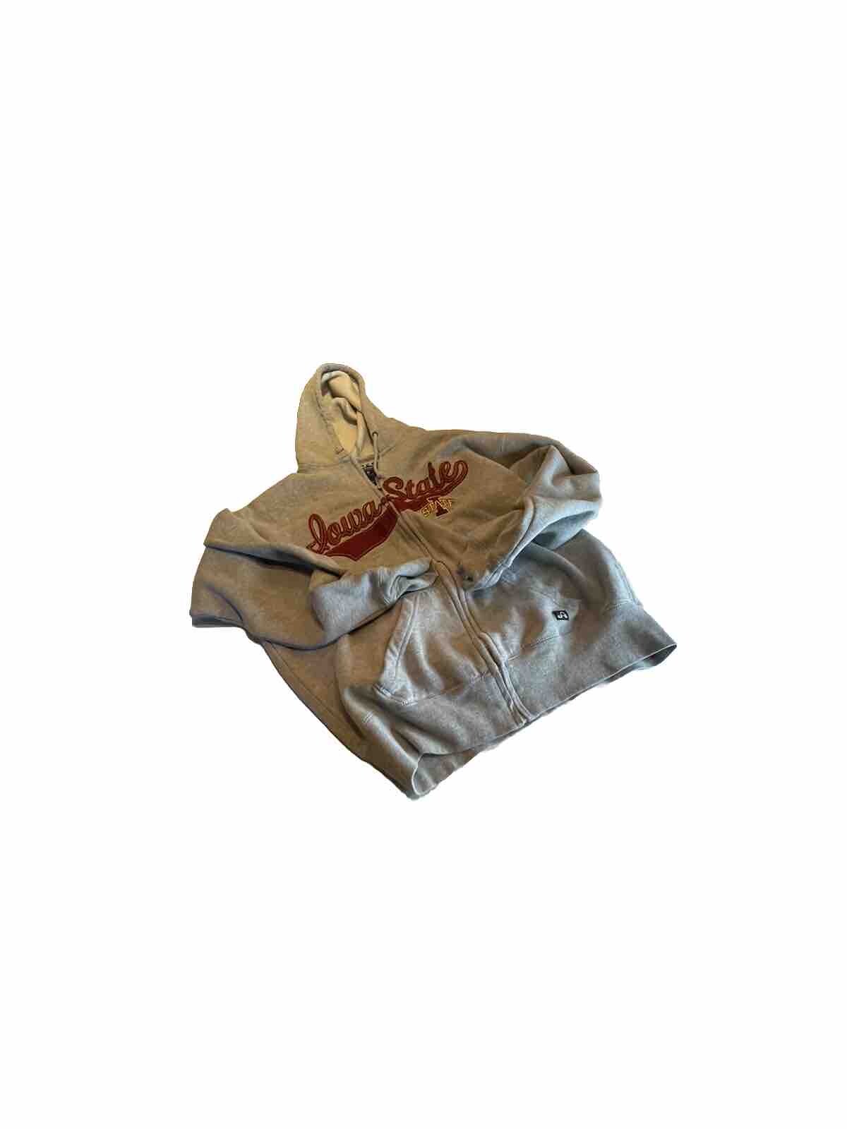 J America Iowa State Full Zip Hoodie Medium