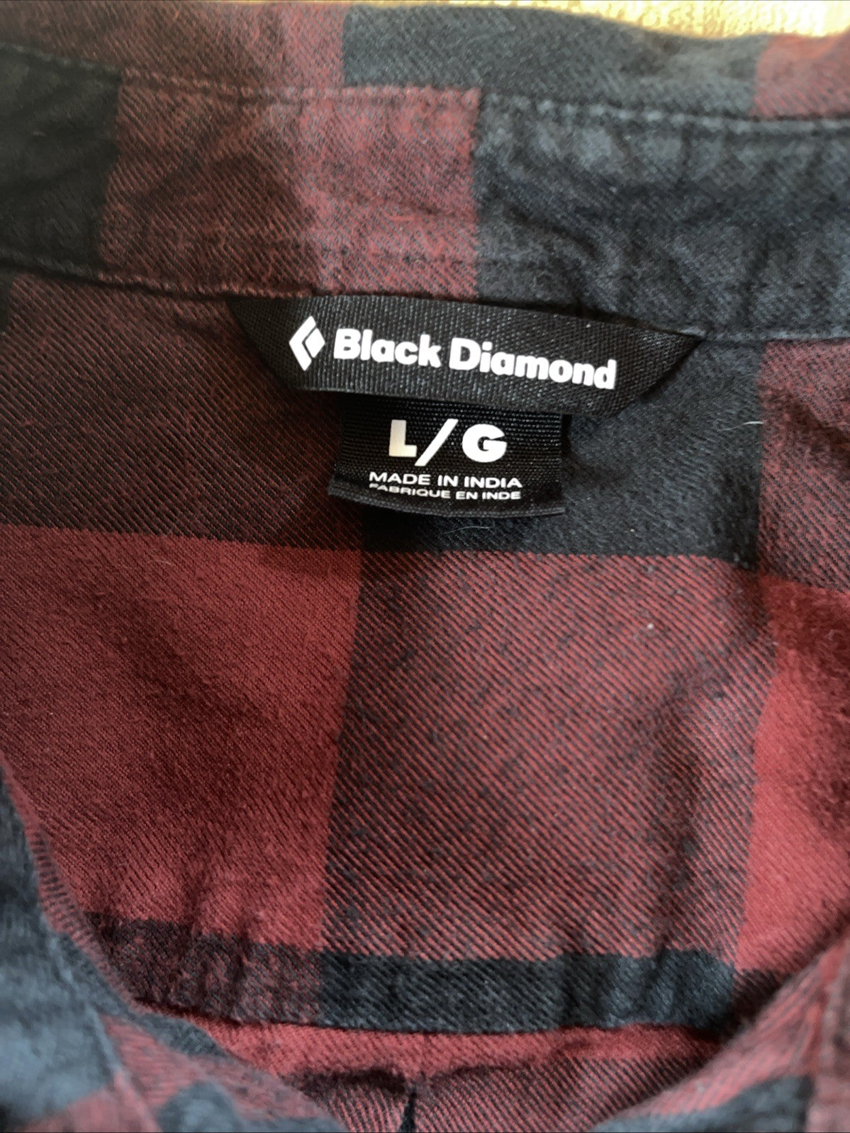 Black Diamond Flannel Large 