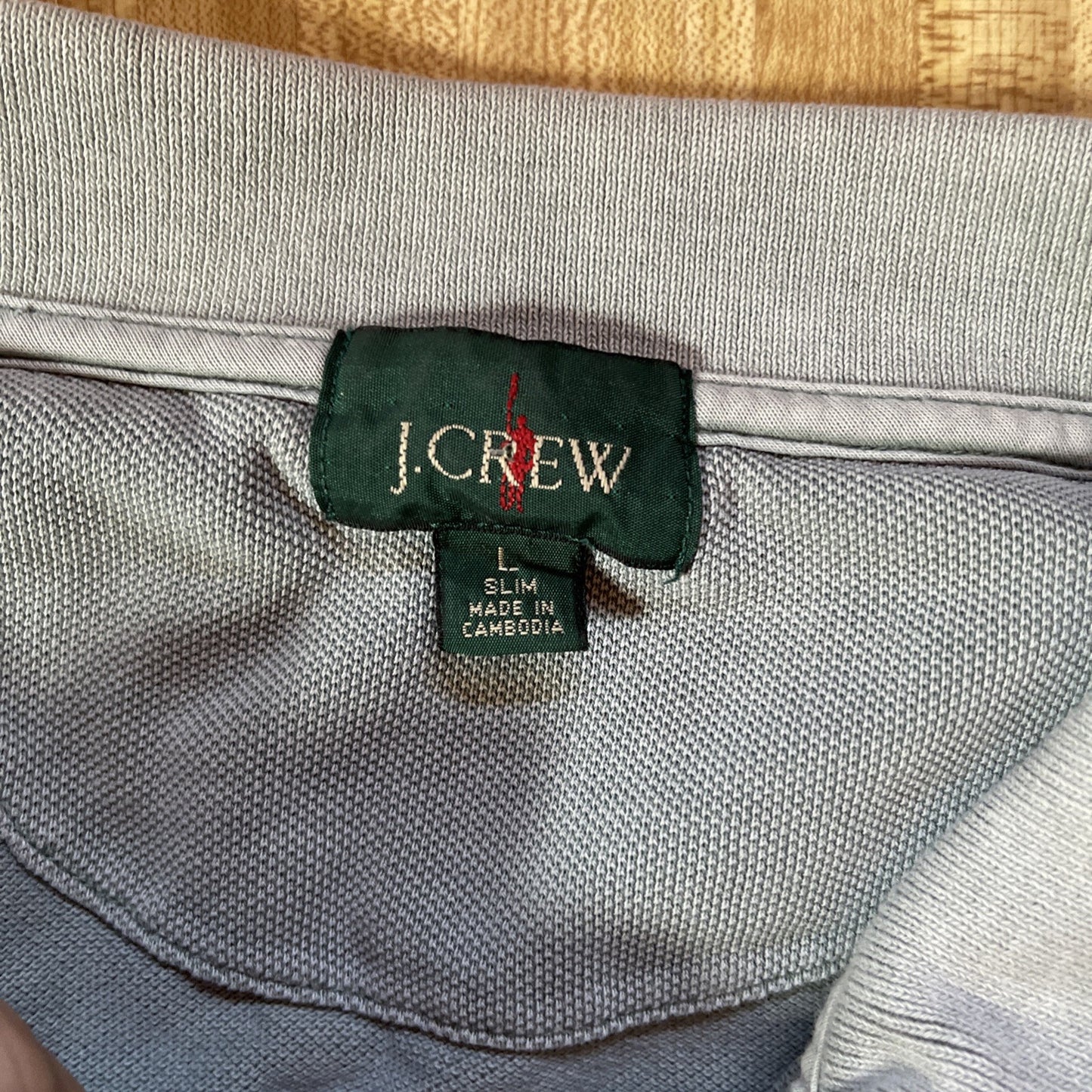 J Crew Oarsman Polo Large 