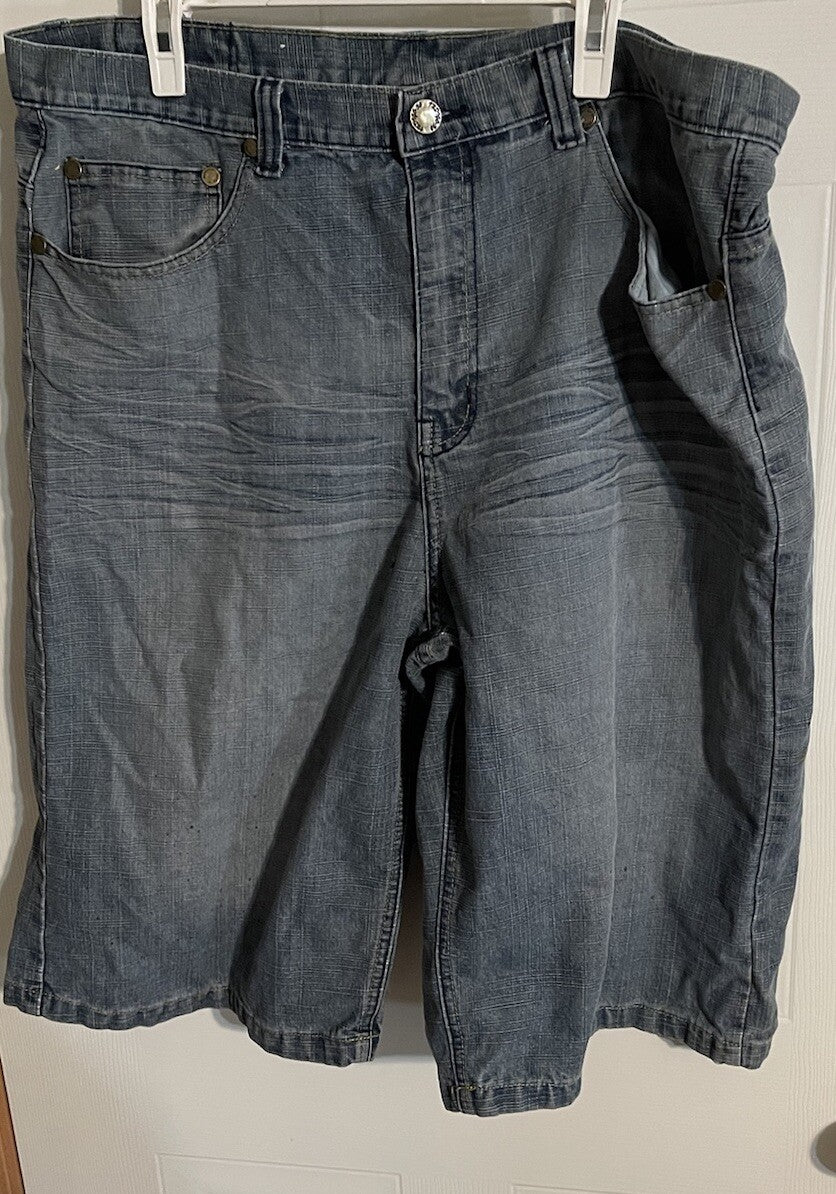 Indigo 30 Jorts 40 Y2K Hiphop Skater Baggy Streetwear