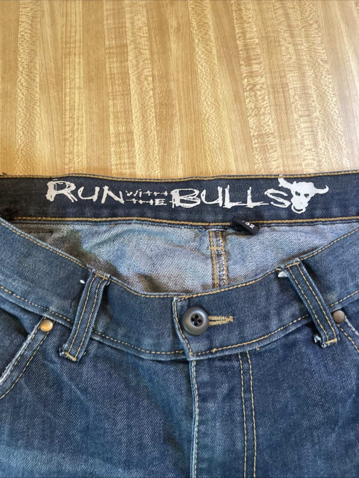 Run With The Bulls Speed And Strength Kevlar Lined Double Knee Jeans 36/32