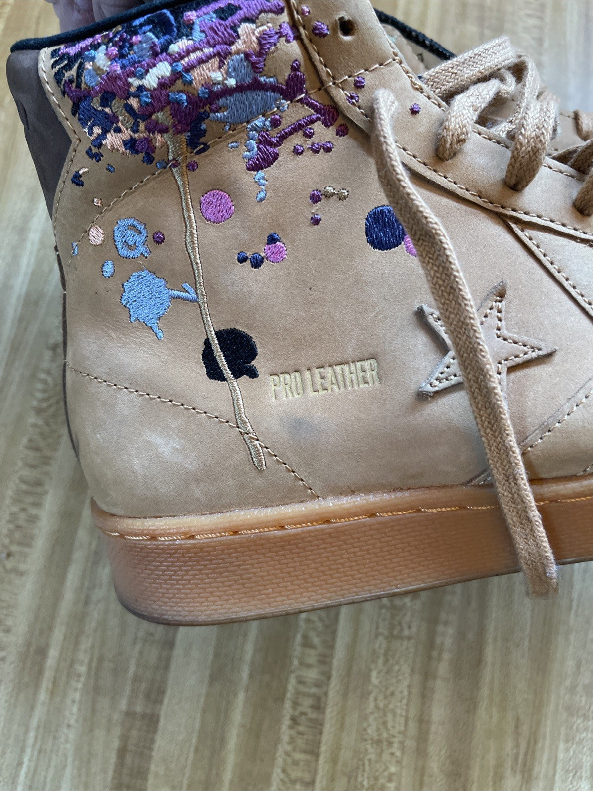 Converse All Star Banbulu Embroidered Pro Leather Shoes Size 12