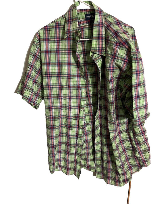 Ralph Lauren Patchwork Colorblock Shirt Large 
