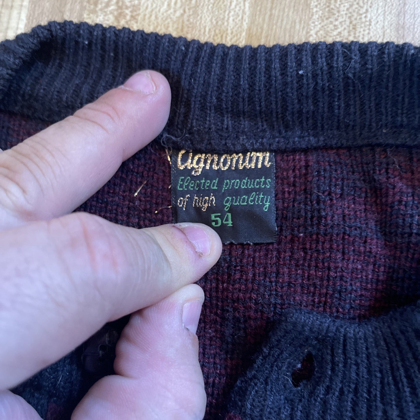 Vintage Agnonim Sweater 54