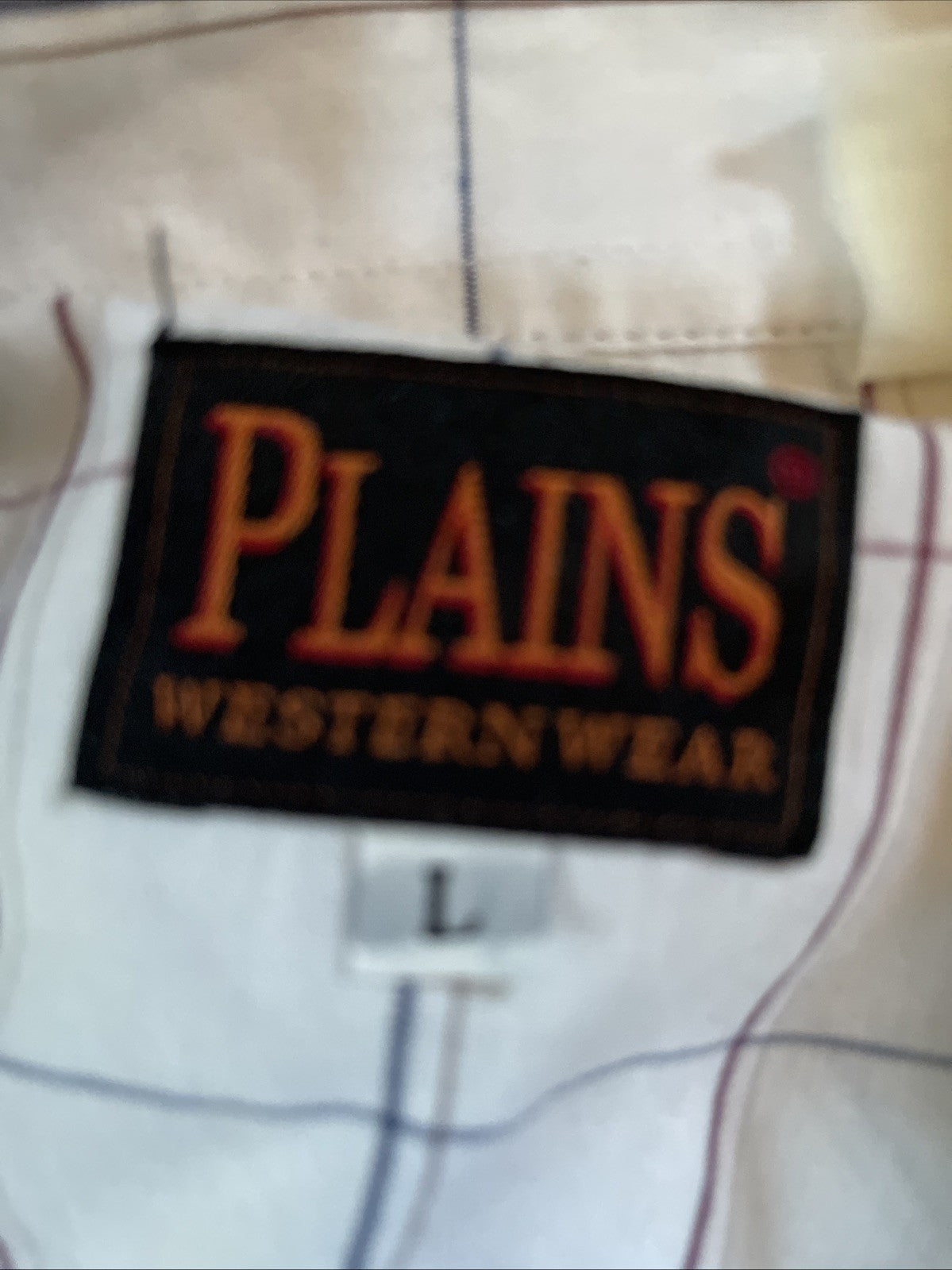 Plains Western Wear Pearl Snap Large