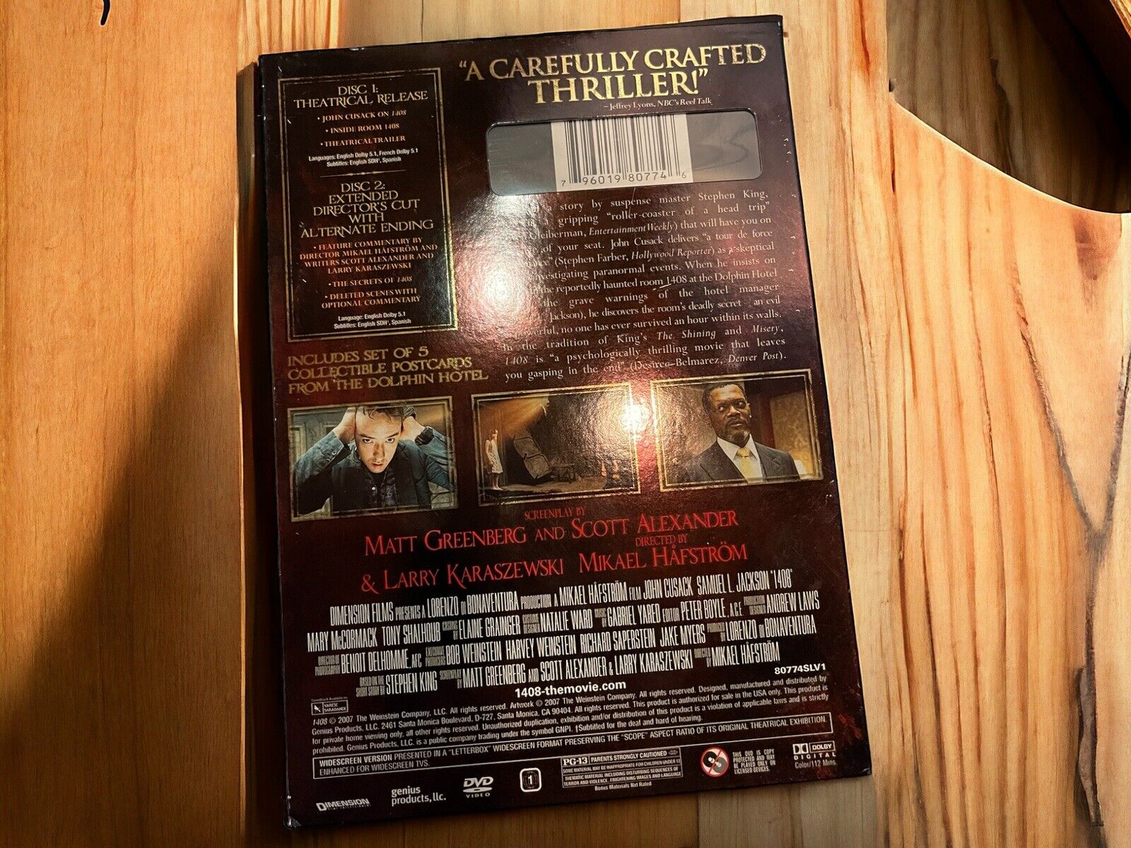 1408 DVD 2007 2-Disc Collector's Edition Stephen King  - John Cusack