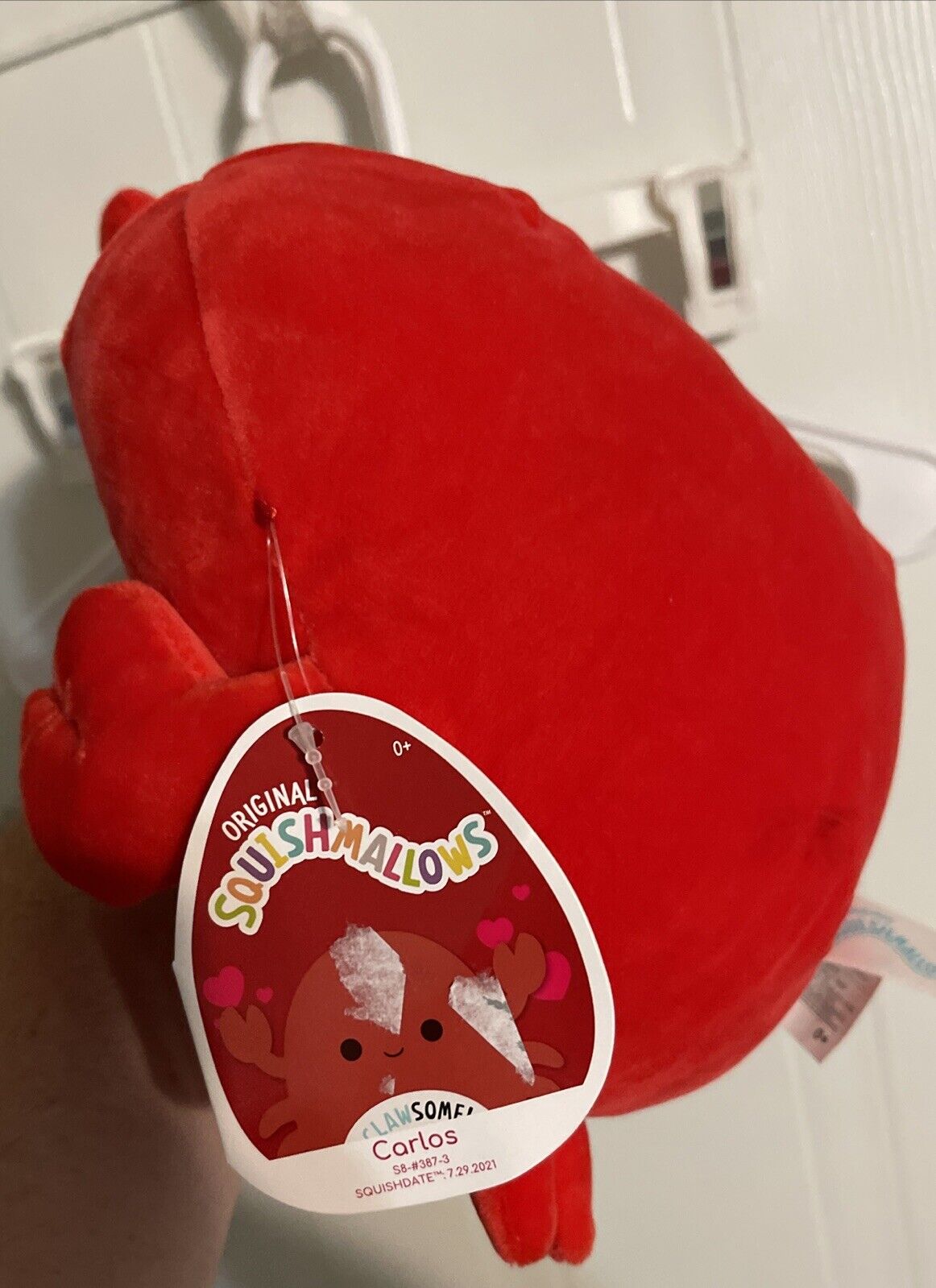 Carlos the Crab Clawsome! 8" Valentine's Day Squishmallow Plush With Tags